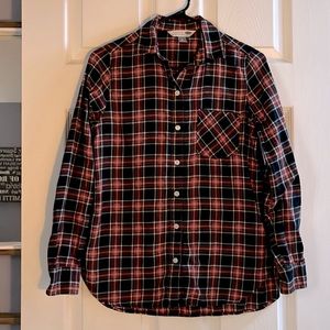Old Navy Women's Plaid Flannel Classic Shirt